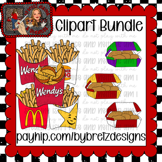 Fast Food Clipart Pack