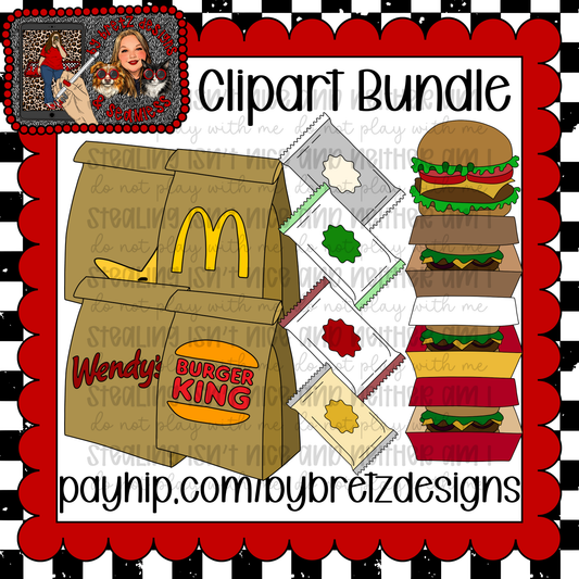 Fast Food Clipart Pack