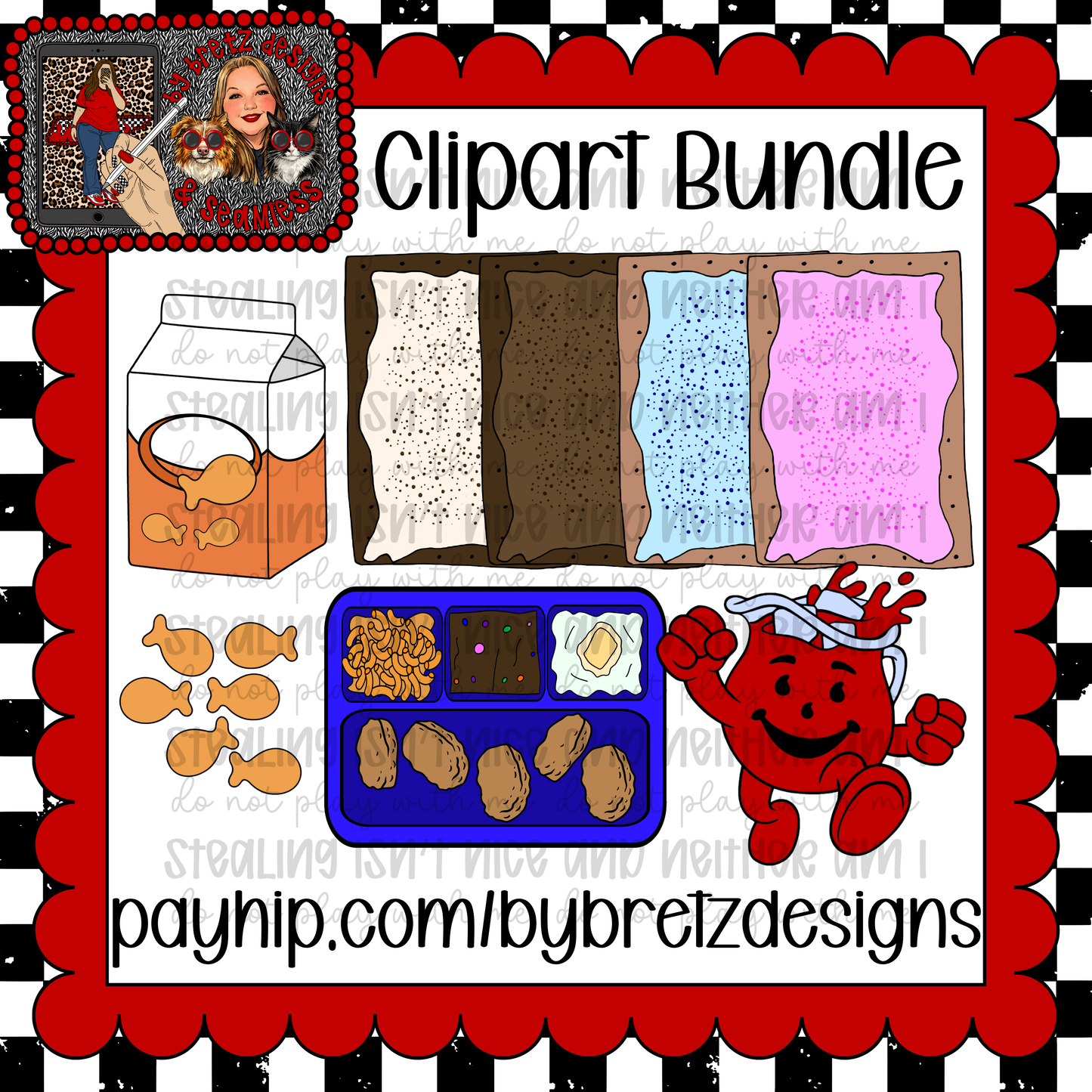 8 Piece Snack Clipart Pack