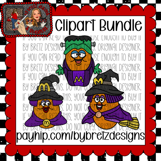 Halloween Nugs Clipart Pack