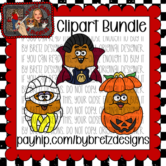 Halloween Nugs Clipart Pack
